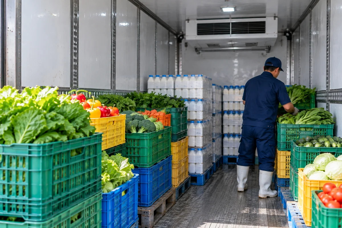 Vận chuyển rau củ hàng mát